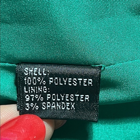 Carmen Marc Valvo Women’s Green Sleeveless Gown Sz 14 Mermaid Formal Long Dress - Picture 11 of 12